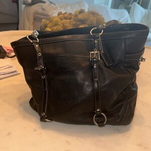 Coach leather handbag
